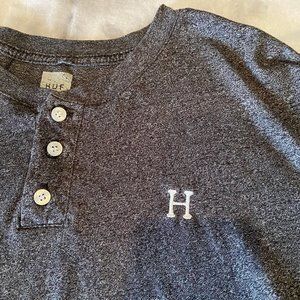 HUF Mens Short-Sleeved Henley